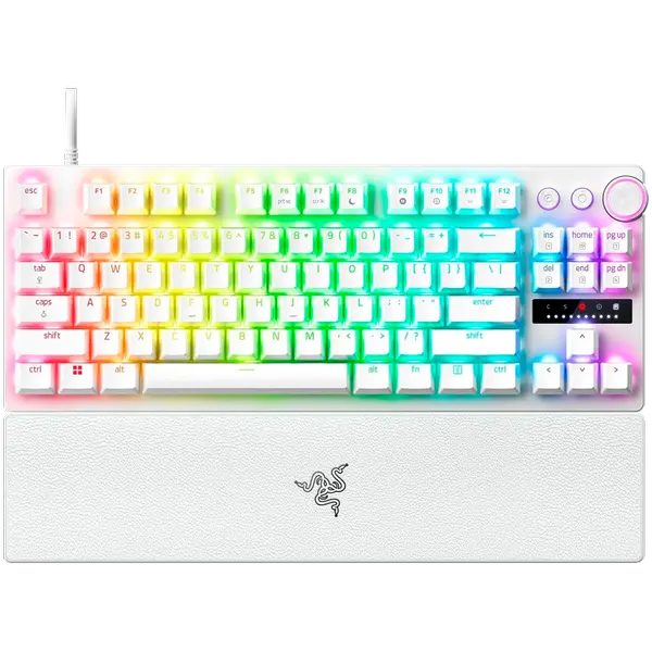 RAZER Huntsman V3 Pro Tenkeyless Gaming Keyboard - White - US Layout - RZ03-04981700-R3M1