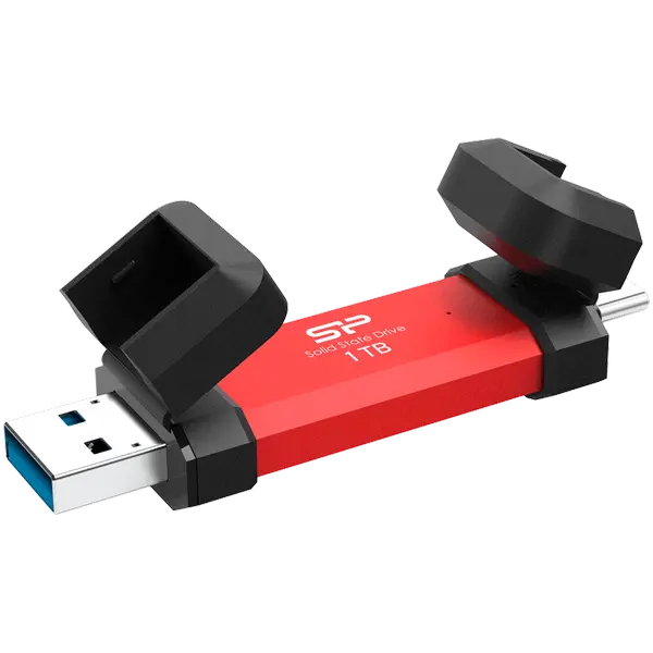 Silicon Power UC3S72 1TB, USB3.2 Gen2,DS72, Red - SP001TBUC3S72VPR