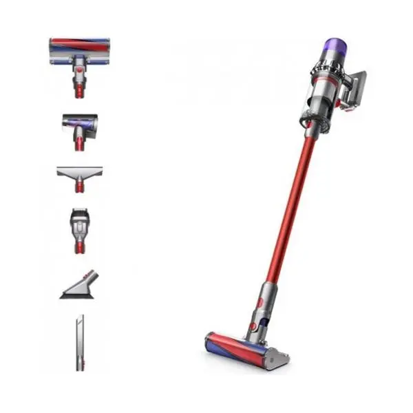 Прахосмукачка Dyson V11 Fluffy, вертикална/ръчна, безжична, 0.54л. капацитет на контейнера, до 60 минути време на работа, 3 режима на работа, циклонна технология, червена
