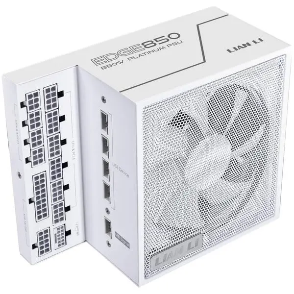 Захранване Lian Li EDGE EG0850 White 850W 80+ Platinum PCIe 5.1, ATX 3.1 - G9P.EG0850.WE00.EU