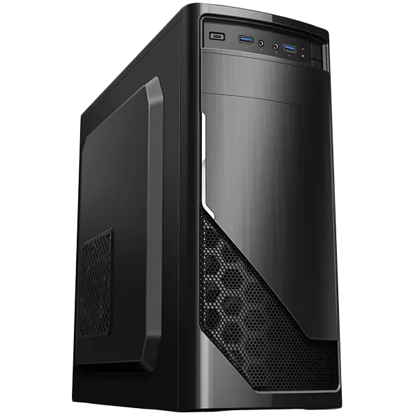 Chassis FC-F52A, ATX, 7 slots, 1 X 5.25", 2 X 3.5" H.D., 2 X 2.5", 2 x USB 3.0, 1 X Type C / 1 x AUDIO / - FC-F52A-USB-C