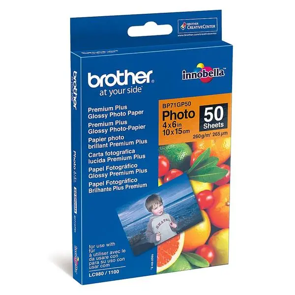 Brother BP71GP50 Premium Plus Glossy Photo Paper