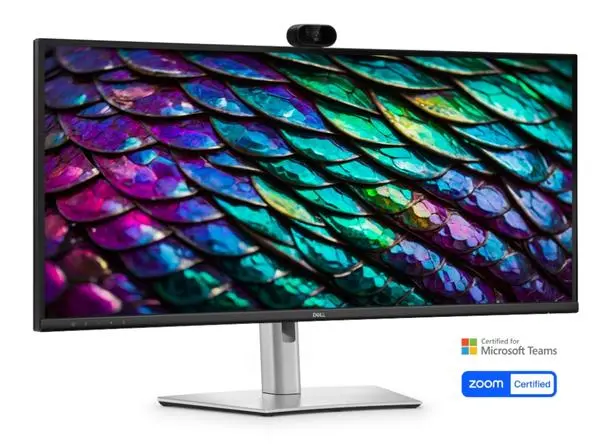 Dell  34" Curved Conferencing Monitor, IPS Anti-Glare, 5ms, 100 Hz, 1500:1, 300 cd/m2, WQHD 3440x1440 - P3426WEB