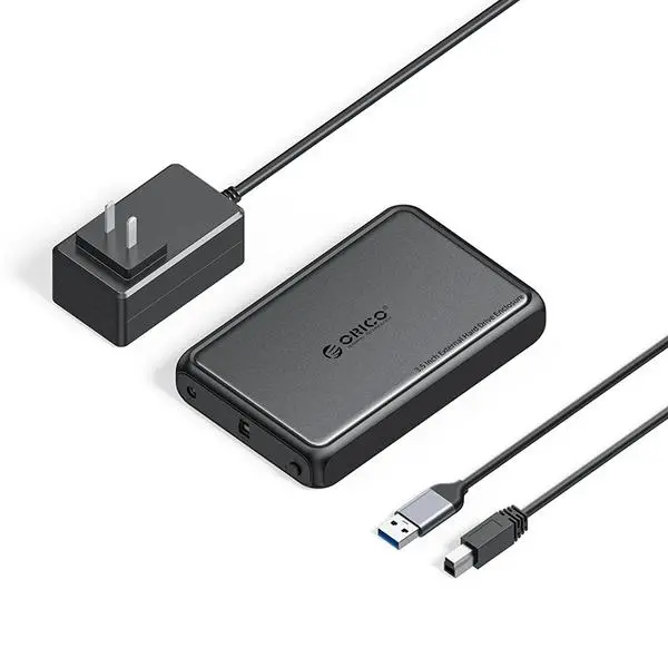 Orico Orico кутия за диск Storage Case 3.5 inch USB-A black DDL35-U3-EU-BK - DDL35-U3-EU-BK-BP-HW