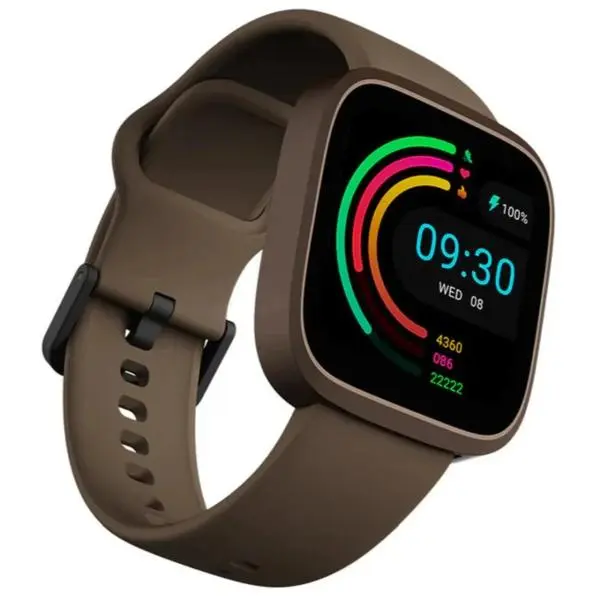 HiFuture Edge Brown, 1.72" HD Display, Powered by Dual Core, Aerospace-Grade Ultra Light Aluminum Frame, Bluetooth Call, 3D User Interface, 1ATM Waterproof, 24/7 True Heart Rate & Blood Oxygen Sensor, 100+ Sports Mode, Up to 7 days daily use - 697257