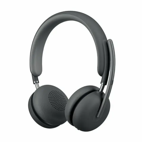 Слушалки Logitech Zone Wireless 2, безжични, USB, 5 MEMS микрофона, 40mm говорители, ANC шумопотискане, до 40 часа време на работа, графит, 981-001152