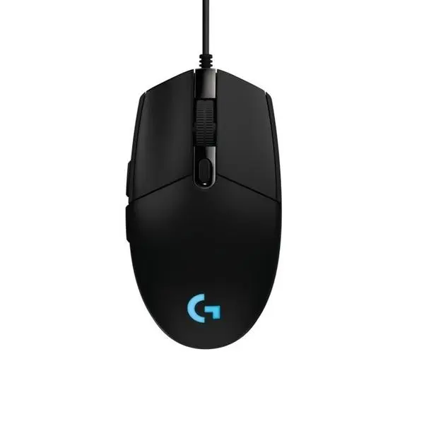 Мишка Logitech G102 LIGHTSYNC, оптична (8000 dpi), USB, гейминг, черна, 6 програмируеми бутона, Lightsync RGB подсветка, 910-005823