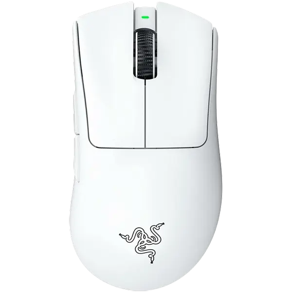 Razer DeathAdder V3 Pro - White Edition, Ergonomic Wireless Gaming Mouse, Speedflex Charging Cable USB Type C - RZ01-04630200-R3G1