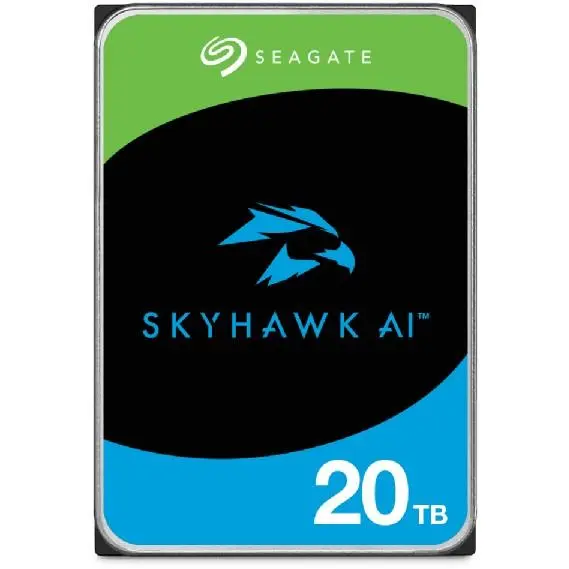 SEAGATE Surveillance AI Skyhawk 20TB HDD SATA 6Gb / s 256MB cache 8,9cm 3,5Zoll CMR Helium BLK -  (К)  - ST20000VE002 (8 дни доставкa)