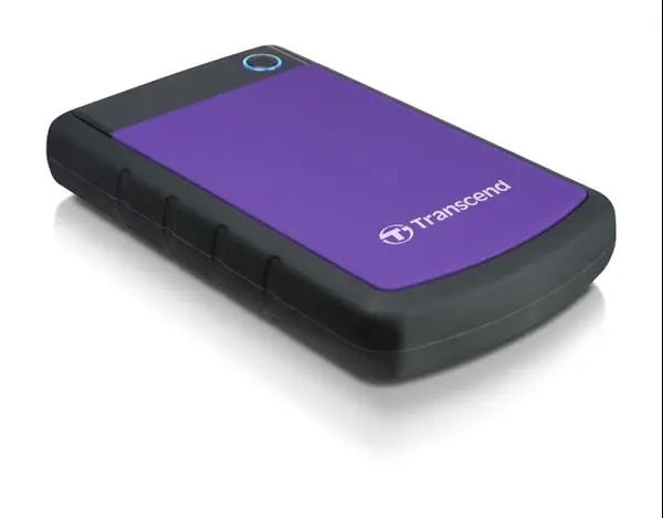 Transcend Твърд диск 4TB StoreJet 25H3 USB 3.0 2.5" Rubber Case, TS4TSJ25H3P, Anti-Shock, Purple