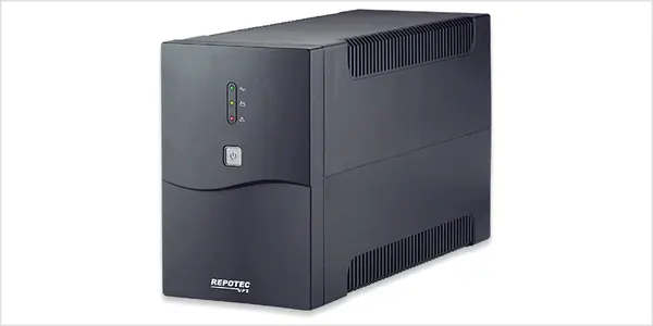 REPOTEC UPS LINE_INTERACTIVE 2000VA SIMULATED_SINE_WAVE 4xSCHUKO 2xIEC-320 USB 2xRJ-45 - RPT-5720DU - (68229)
