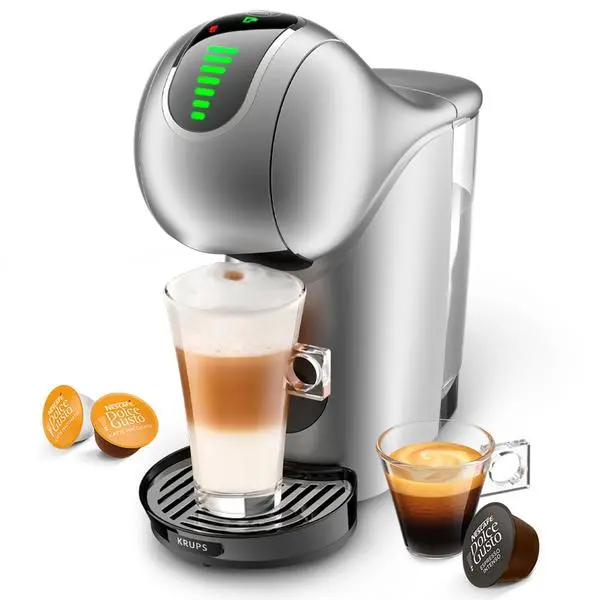 Кафемашина на капсули Krups Nescafe Dolce Gusto Genio S Touch, 1500W, 15 bar, 0.8 l обем на резервоара за вода, сребриста, KP440E10