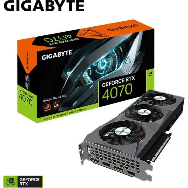 Gigabyte RTX4070 EAGLE OC V2 12GB GDDR6X 2xHDMI 2xDP: Максимална производителност за геймъри и креатори