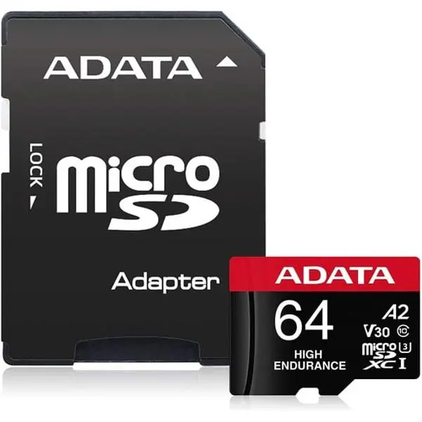 Памет, ADATA 64GB MicroSDXC UHS-I U3 V30S High (with adapter), AUSDX64GUI3V30SHA2-RA1