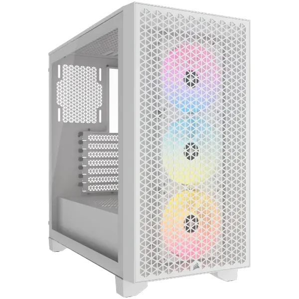 Corsair 3000D RGB Tempered Glass Mid-Tower, White: Едно изчерпателно и вълнуващо ревю