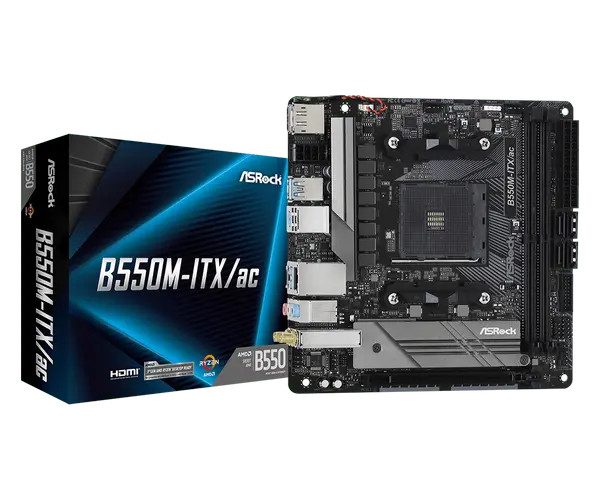 Дънна платка ASROCK B550M-ITX/AC /AM4 - 65101