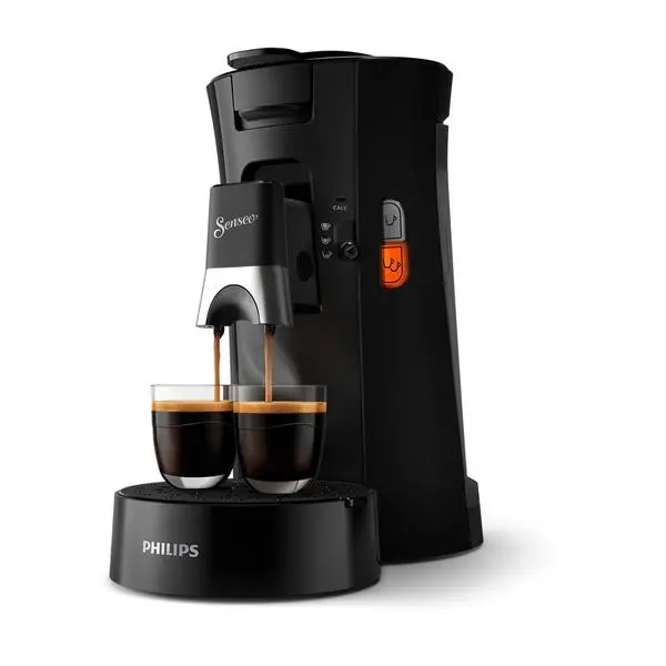 Кафемашина на дози Philips Senseo CSA230/61, 1450W, 1bar, 0.9l вместимост на резервоара за вода, индикатор за отстраняване на котлен камък, черна