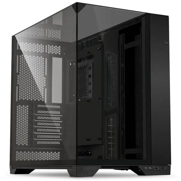 Кутия Lian Li O11 Vision Mid-Tower, Tempered Glass, Черна - LL-CASE-GELI-940