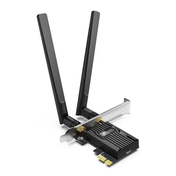 2-лентов Bluetooth 5.2 Wi-Fi6 PCIe адаптер TP-Link Archer TX55E AX3000 (v)