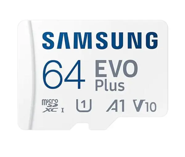 Samsung 64GB micro SD Card EVO Plus with Adapter, Class10, Transfer Speed up to 130MB/s - MB-MC64KA/EU