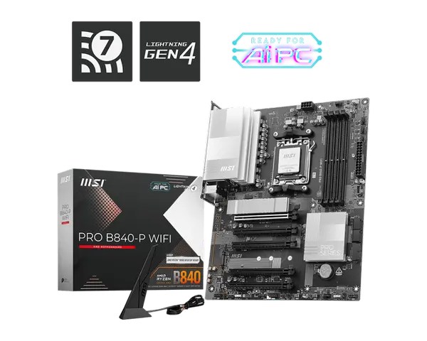 Дънна платка MSI PRO B840-P WIFI /AM5 - 70602