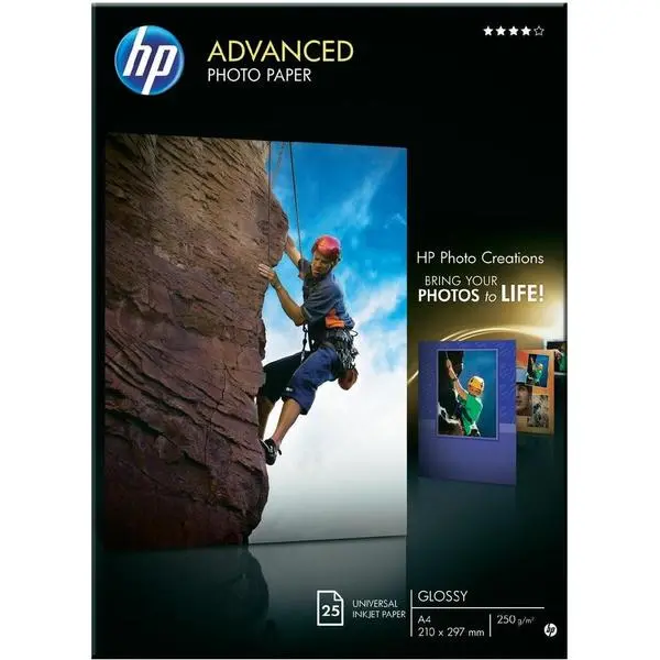 HP Advanced Glossy Photo Paper-25 sht/A4/210 x 297 mm - Q5456A