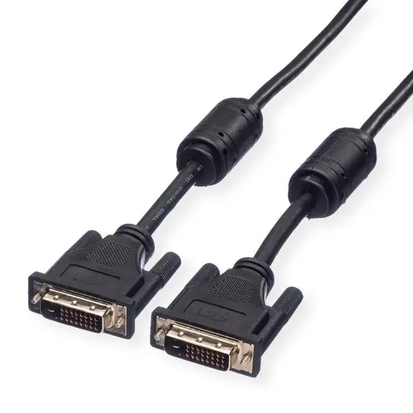 ROLINE DVI кабел, DVI (24+1), Dual Link, M/M, 15.0 м - 11.04.5598
