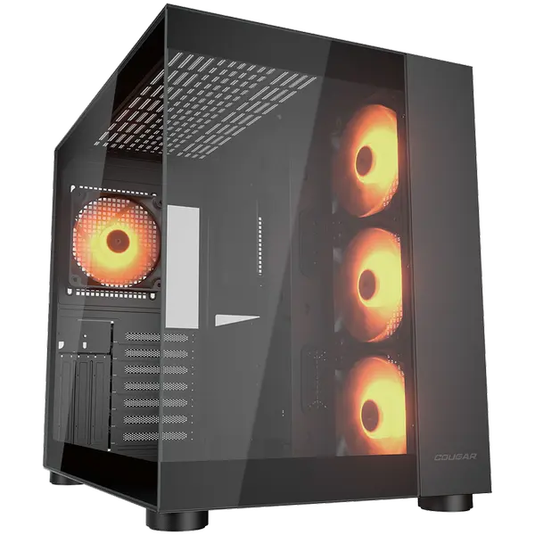COUGAR FV150 RGB PC Case, Mid tower, Black - CGR-5KA1B-RGB