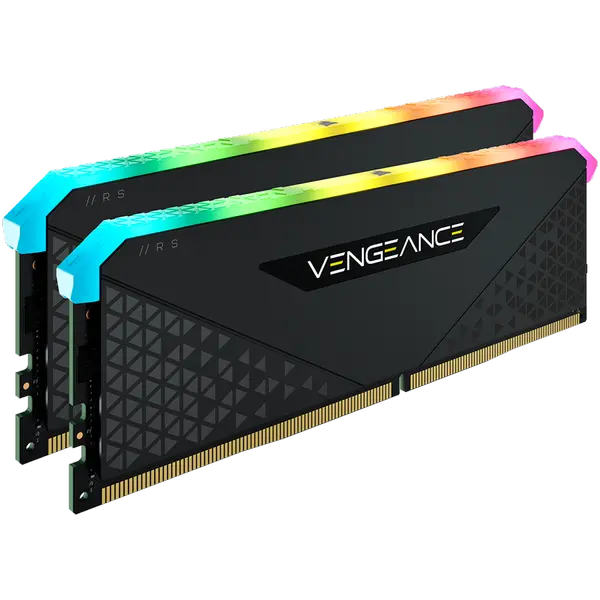 Corsair DDR4, 3200MHz 32GB 2x16GB Dimm, Unbuffered, 16-20-20-38, XMP 2.0, Vengeance RGB RS Heatspreader, RGB LED, Black PCB, 1.35V, for AMD Ryzen & Intel XMP, EAN:0840006649038 - CMG32GX4M2E3200C16