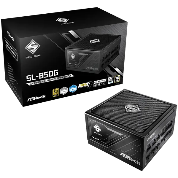 Захранване Asrock SL-850G, 850W, 80 Plus GOLD, Fully Modular PSU, Japanese Capacitors - SL-850G