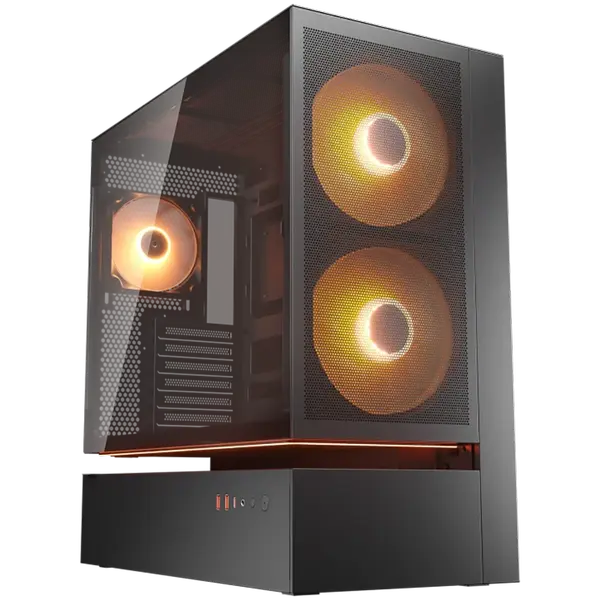 COUGAR CFV235 Mesh PC Case, Mid Tower, Black - CGR-2DA4B-M