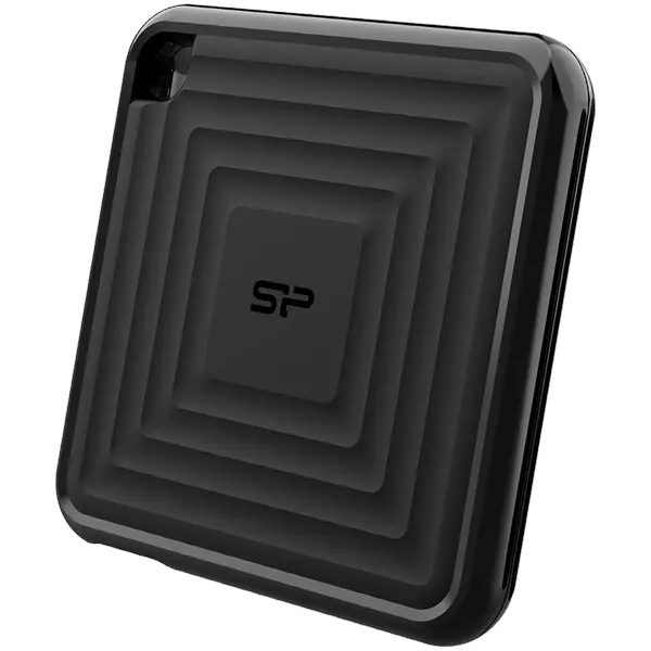 Silicon Power PC60 2TB Portable SSD SATAIII USB 3.2 Gen2 (Type-C) Portable SSD, R/W: up to 540MB/s; 500MB/s, Black, EAN: 4713436149972 - SP020TBPSDPC60CK