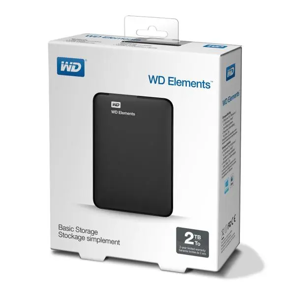 Western Digital HDD 2TB USB 3.0 Elements Portable Black WDBU6Y0020BBK