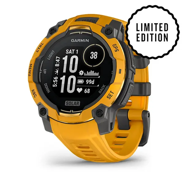 Garmin Instinct 3 - 45 мм, Solar - Instinct 3 - 45 мм, Solar - Sunburst с Sunburst/Grey каишка - 010-02934-02