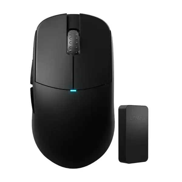 Lamzu Професионална геймърска мишка ATLANTIS MINI 4K Wireless Mouse Charcoal Black - LAMZU-ATLANTIS-M-4K-BLK