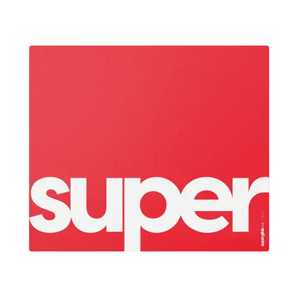 Superglide Професионален стъклен геймърски пад за мишка Glass Superglide Pad v2 XL Red 490 x 420 mm - SGPXLR2