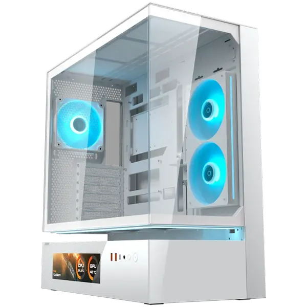 COUGAR CFV235 Vision PC Case, Mid Tower, White - CGR-2DA4W-V
