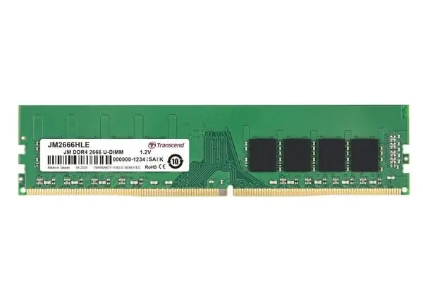 Transcend 16GB JM DDR4 2666Mhz U-DIMM 1Rx8 2Gx8 CL19 1.2V - JM2666HLE-16G