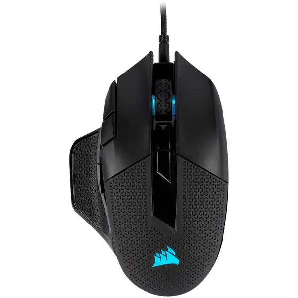 CORSAIR NIGHTSWORD RGB, Performance Tunable FPS/MOBA, Black, Backlit RGB LED, 18000 DPI - CH-9306011-EU