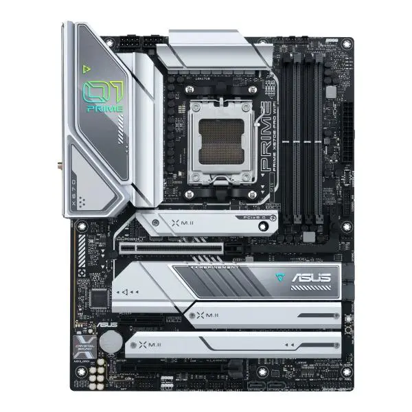 Дънна платка ASUS PRIME X670E-PRO WIFI (Ryzen AM5) ATX с PCIe® 5.0, четири слота M.2, 14+2 отборни степени на захранване, DDR5, HDMI®, DisplayPort™, 2,5 Gb Ethe...