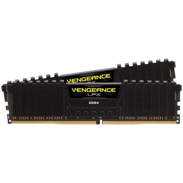 Corsair DDR4, 3200MHz 32GB 2x16GB Dimm, Unbuffered, Dual Rank, 16-20-20-38, XMP 2.0, Vengeance LPX black Heatspreader, Black PCB, 1.35V, EAN:0840006608547 - CMK32GX4M2E3200C16