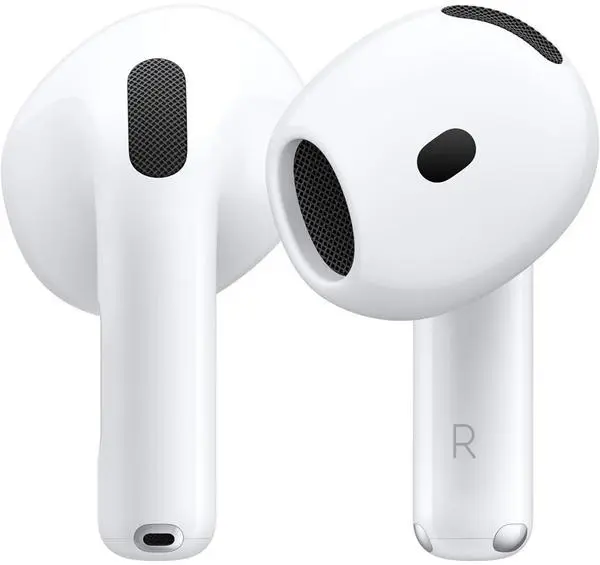 Безжични слушалки Apple AirPods 4, бял - MXP63LL/A