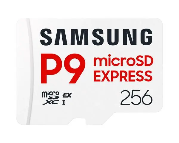 Samsung microSDXC, 256GB, P9 Express, 800 MB/s, UHS-I 90 MB/s U3, V30, A1, SAM-SDM-MB-MK256TWW