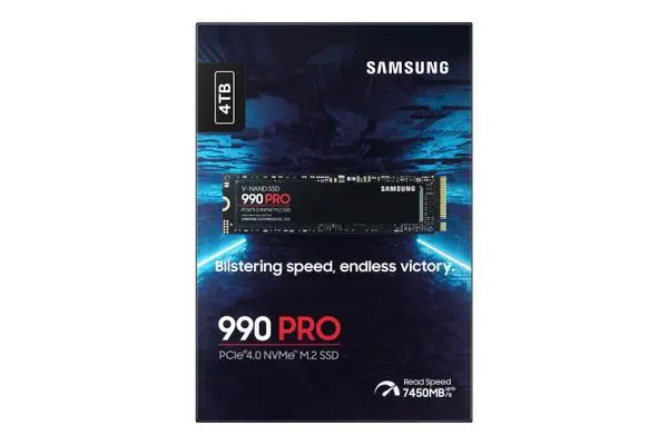 SSD 4TB Samsung M.2 PCI-E NVMe Gen4 990 PRO Basic -  (A)   - MZ-V9P4T0BW (8 дни доставкa)