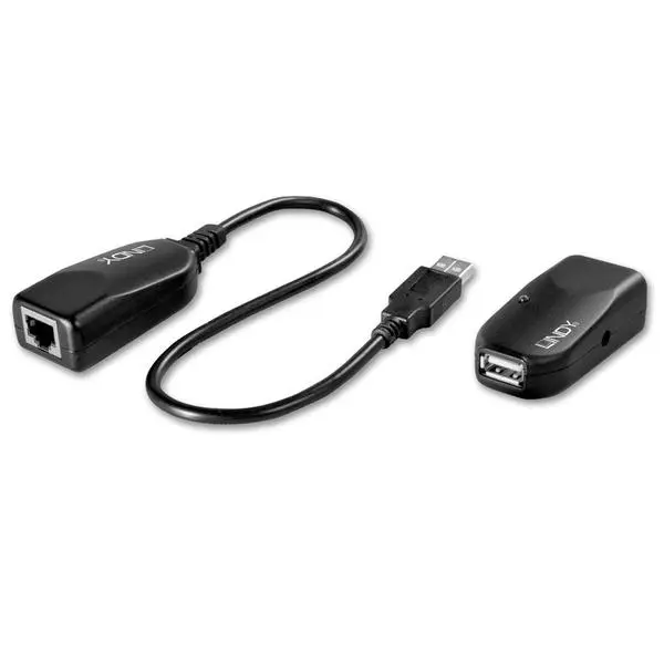 LINDY USB 2.0 Cat.5 удължител, 50 м - LNY-42693