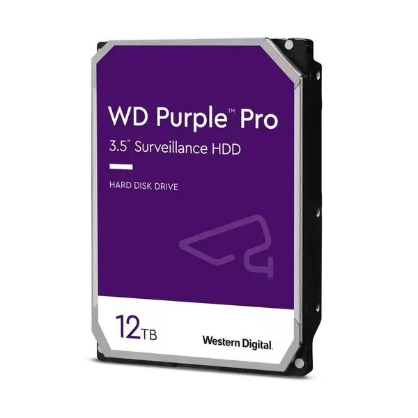 WD Purple Pro 8,9cm (3,5") 12TB SATA3 7200 256MB WD121PURP вътрешен -  (A)   - WD121PURP