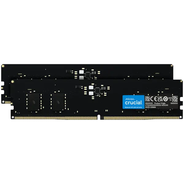 Crucial 16GB Kit (2x8GB) DDR5-5600 UDIMM CL46 (16Gbit) - CT2K8G56C46U5