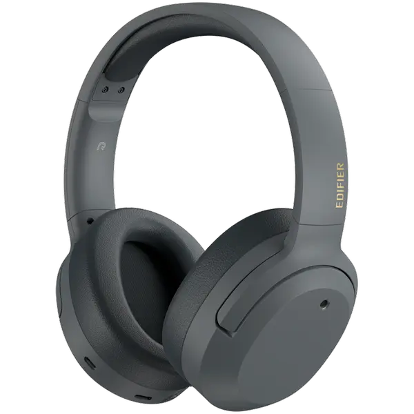 Edifier W820NB Plus Wireless Over-Ear Headphones, 40mm Dynamic Titanium-Coated Drivers - W820NB PLUS-GR