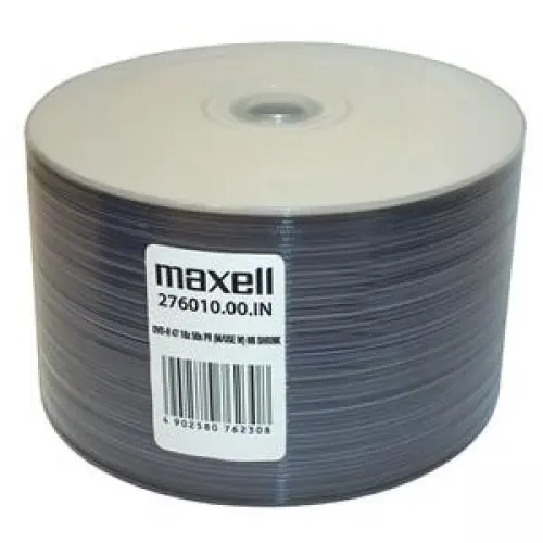 Maxell DVD-R Printable 4.7GB/120min 6x Shrink 50pcs ML-DDVD-R-50PR