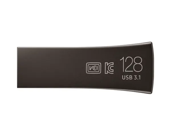 USB памет Samsung BAR Plus, 128GB, USB-A, Titanium Gray, SAM-USB-MUF-128BE4APC
